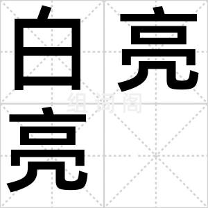 白亮亮