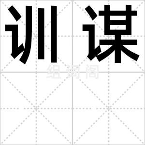 训谋