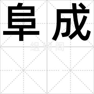 阜成
