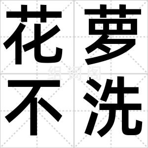 花萝不洗头