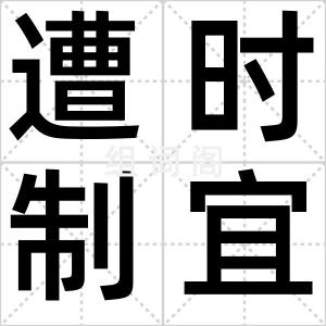 遭时制宜