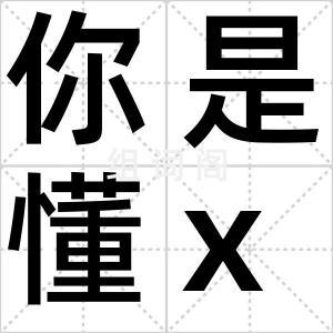 你是懂xx