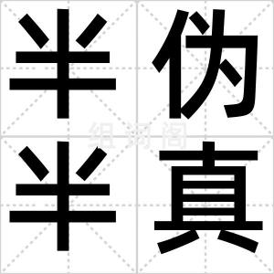 半伪半真