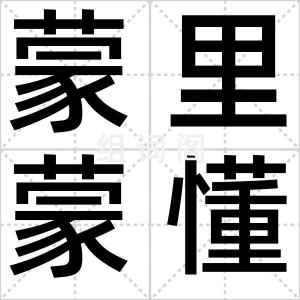 蒙里蒙懂