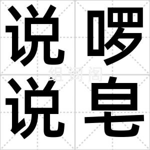 说啰说皂