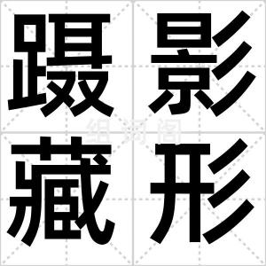 蹑影藏形