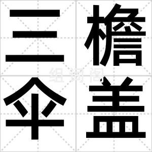 三檐伞盖