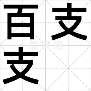 百支支