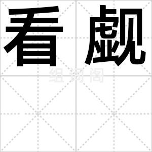看觑