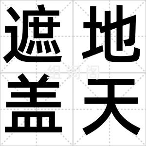 遮地盖天
