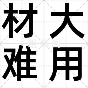 材大难用