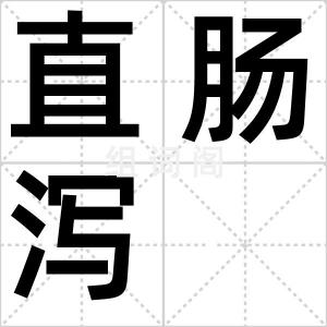 直肠泻
