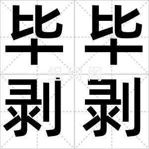 毕毕剥剥