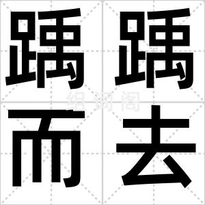 踽踽而去
