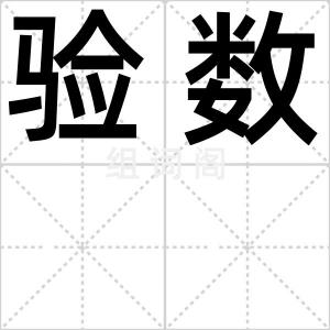 验数