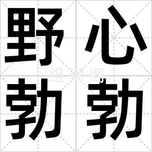 野心勃勃