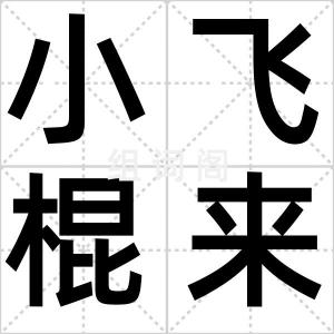 小飞棍来咯