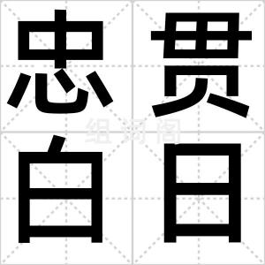 忠贯白日