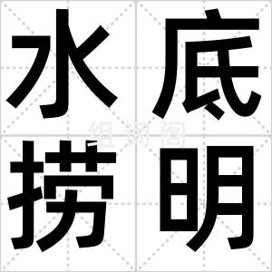水底捞明月