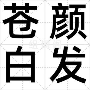 苍颜白发