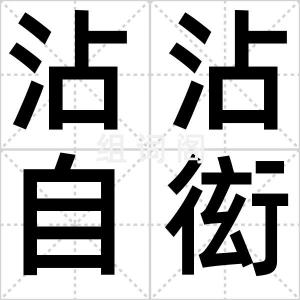 沾沾自衒