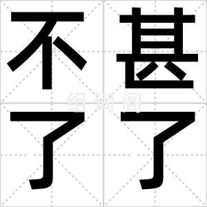 不甚了了