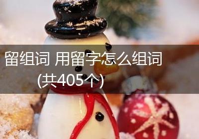 留组词 用留字怎么组词(共405个)