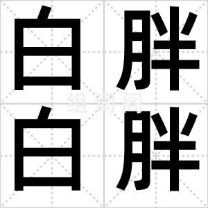 白胖白胖