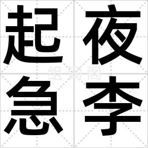 起夜急李姐