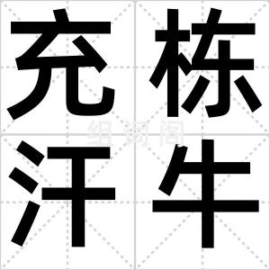 充栋汗牛