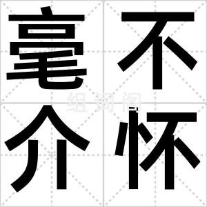 毫不介怀