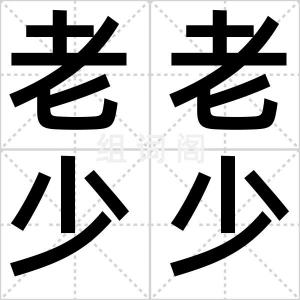 老老少少