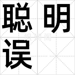 聪明误