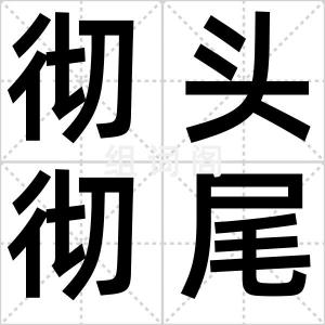 彻头彻尾