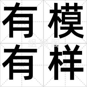 有模有样
