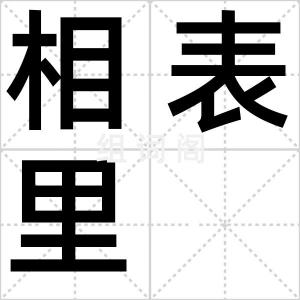 相表里