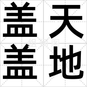 盖天盖地