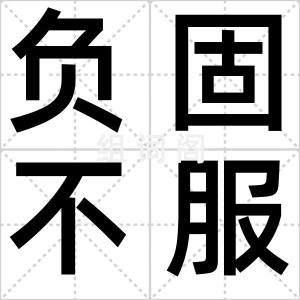 负固不服