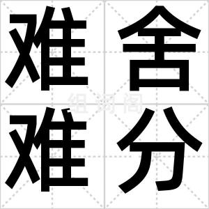难舍难分
