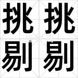 挑挑剔剔