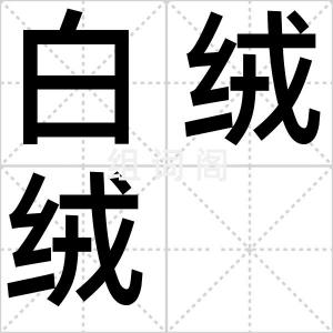 白绒绒