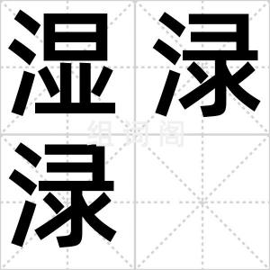 湿渌渌