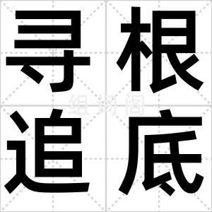 寻根追底