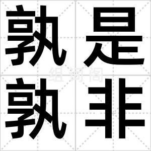 孰是孰非