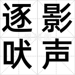 逐影吠声