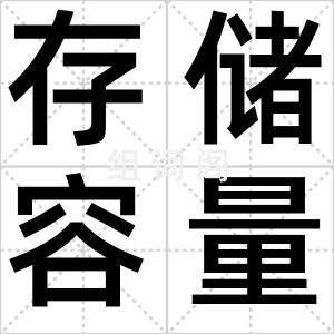 存储容量