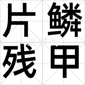 片鳞残甲