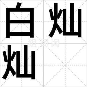 白灿灿