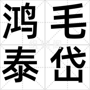 鸿毛泰岱