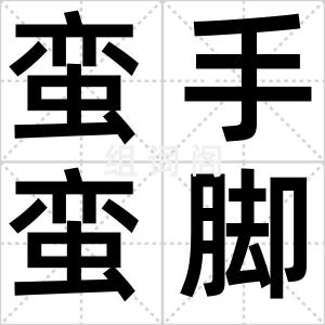 蛮手蛮脚